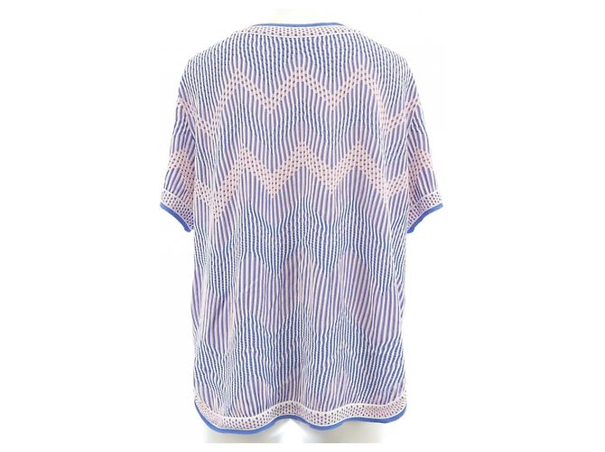 Top de punto Chanel Azul - vista 2