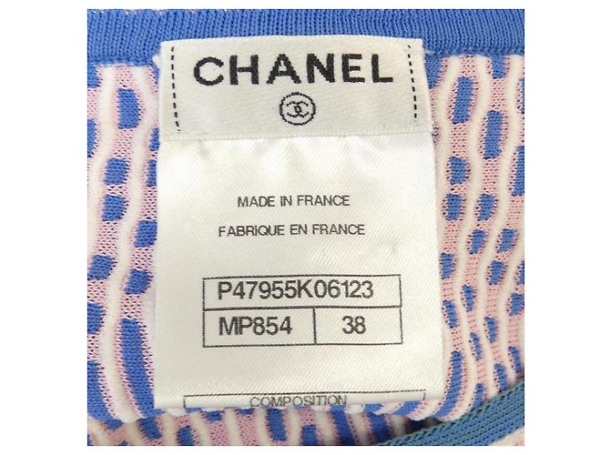 Top de punto Chanel Azul - vista 4