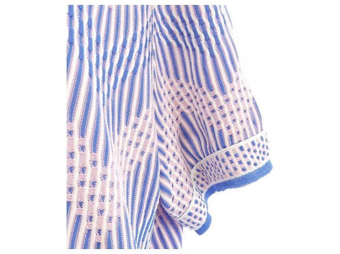 Top de punto Chanel Azul - vista 6