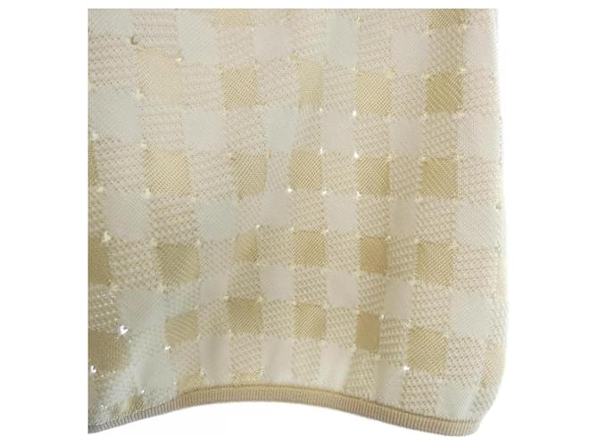 Falda Louis Vuitton Beige - vista 6