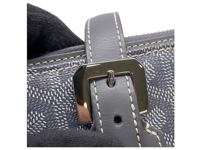 Borsa a Spalla Goyard Marie Galante PM Marrone Bianco - vista 12