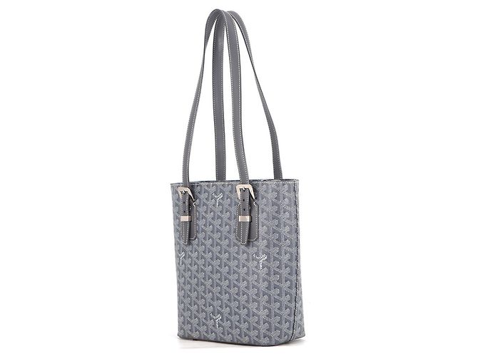 Borsa a Spalla Goyard Marie Galante PM Marrone Bianco - vista 2