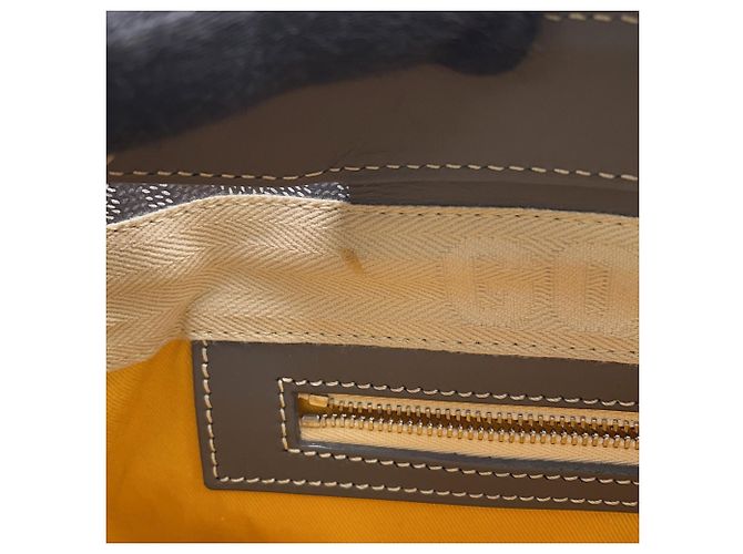 Borsa a Spalla Goyard Marie Galante PM Marrone Bianco - vista 9