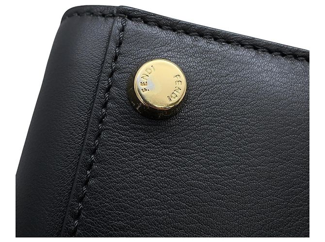 Borsa Fendi Peekaboo Essentially in pelle Nero - vista 13