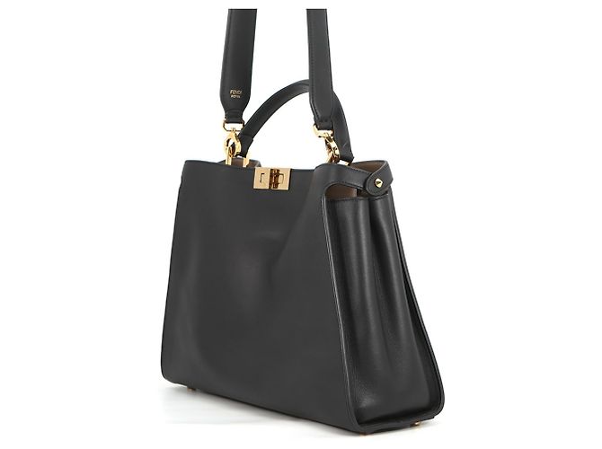 Borsa Fendi Peekaboo Essentially in pelle Nero - vista 2