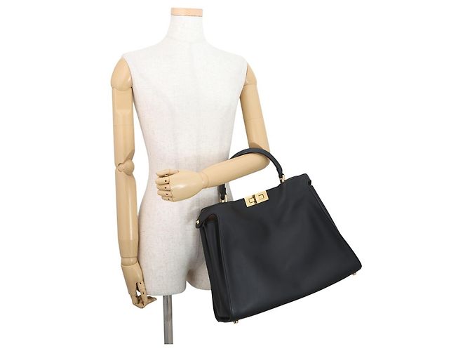 Borsa Fendi Peekaboo Essentially in pelle Nero - vista 4
