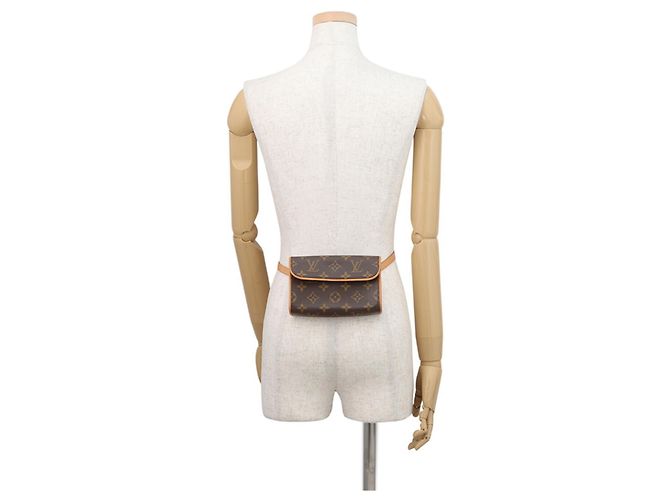 Louis Vuitton Monogram Pochette Florentine Marrone Monogramma - vista 5
