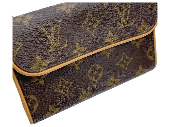 Louis Vuitton Monogram Pochette Florentine Marrone Monogramma - vista 7