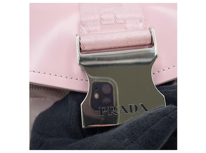 Borsa a tracolla in Re-Nylon Prada Rosa - vista 15