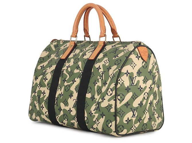 Borsa Louis Vuitton Monogram Fleurage Speedy 35 Cachi Monogramma - vista 2