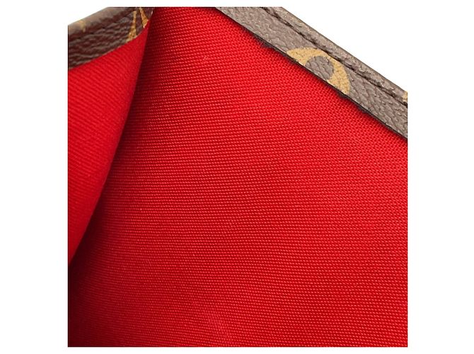 Borsa Louis Vuitton Monogram Sac Plat BB Rosso Monogramma - vista 11