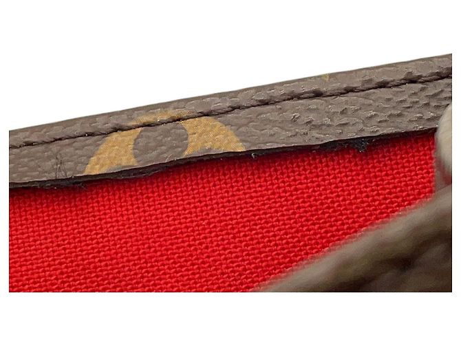 Borsa Louis Vuitton Monogram Sac Plat BB Rosso Monogramma - vista 12