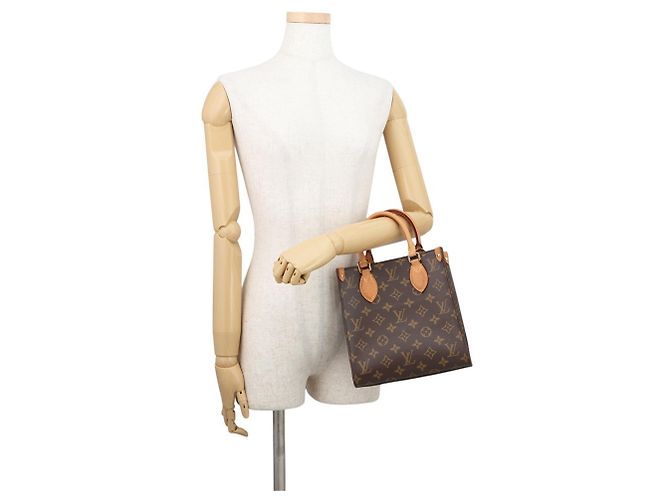 Borsa Louis Vuitton Monogram Sac Plat BB Rosso Monogramma - vista 4