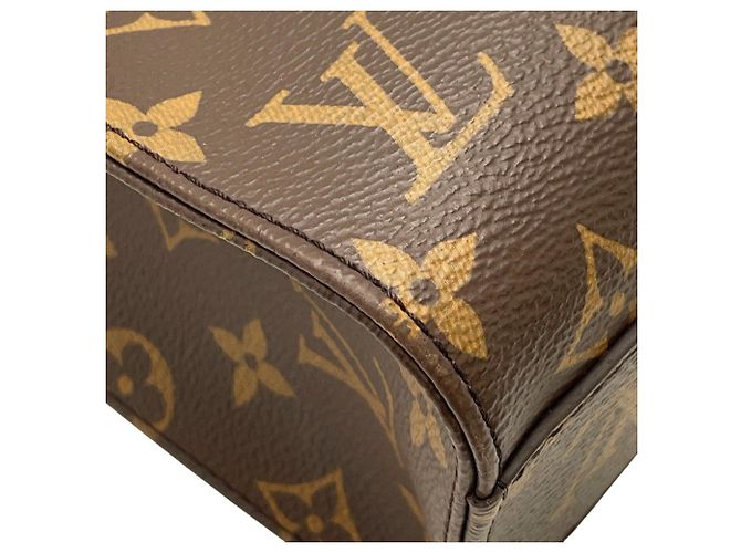 Borsa Louis Vuitton Monogram Sac Plat BB Rosso Monogramma - vista 7