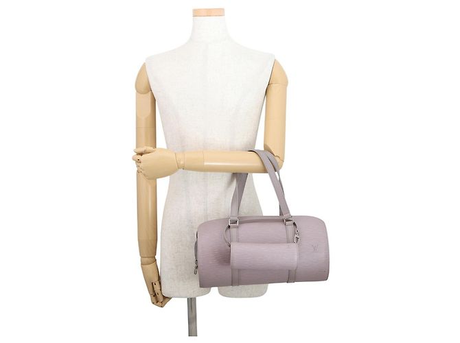 Borsa Louis Vuitton Epi Soufflot Porpora - vista 4