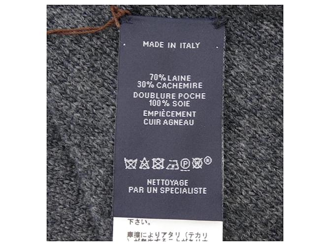 Hermès Scaldacollo in cashmere Hermes Marrone - vista 3