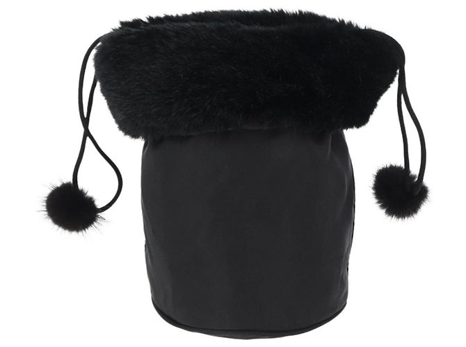 Céline Pochette Celine Vintage de nylon Negro - vista 2