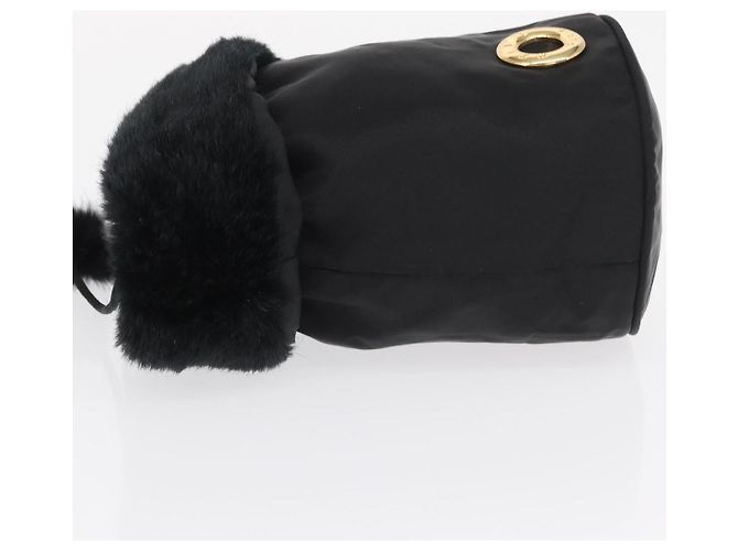 Céline Pochette Celine Vintage de nylon Negro - vista 4
