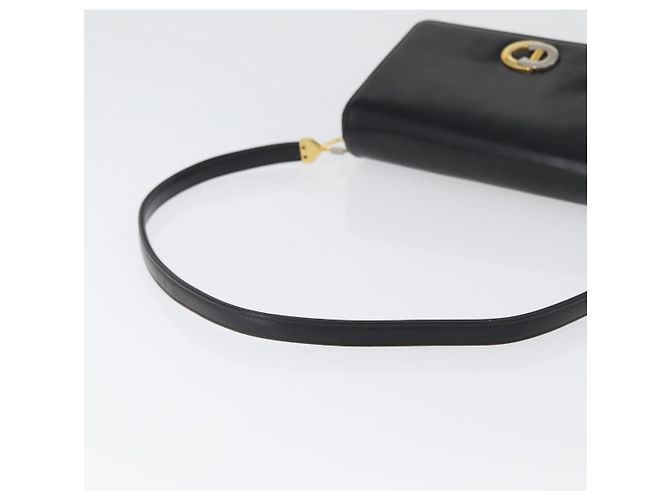 Borsa a tracolla Christian Dior CD in pelle Nero - vista 6