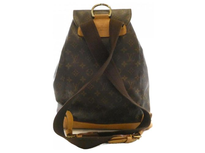 Zaino Louis Vuitton Monogram Montsouris GM Marrone - vista 2
