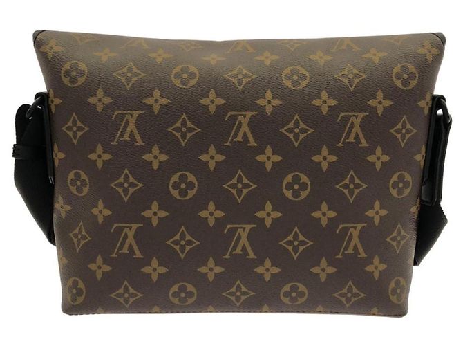 Borsa Messenger Magnetica Louis Vuitton Monogram Macassar Marrone - vista 2
