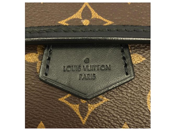 Borsa Messenger Magnetica Louis Vuitton Monogram Macassar Marrone - vista 4