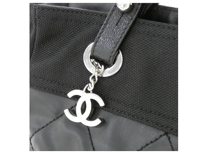 Borsa Chanel Paris Biarritz Line 34208 Nero - vista 3