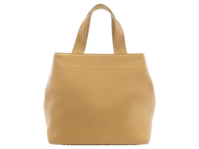 Borsa in pelle beige Chanel 17003 - vista 2