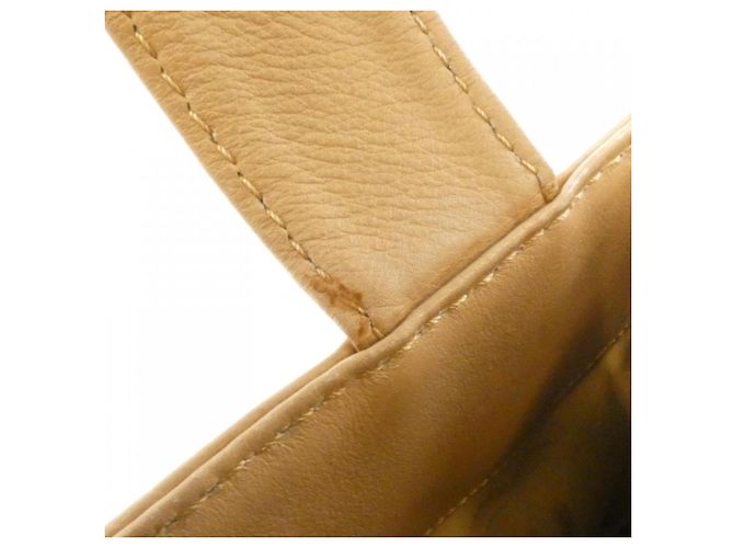 Borsa in pelle beige Chanel 17003 - vista 7