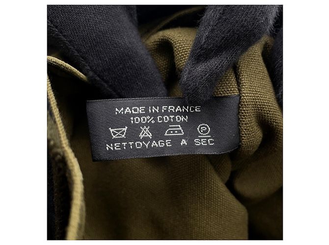 Hermès Hermes Fourre-Tout Cabas Tote Bag Nero Verde - vista 11