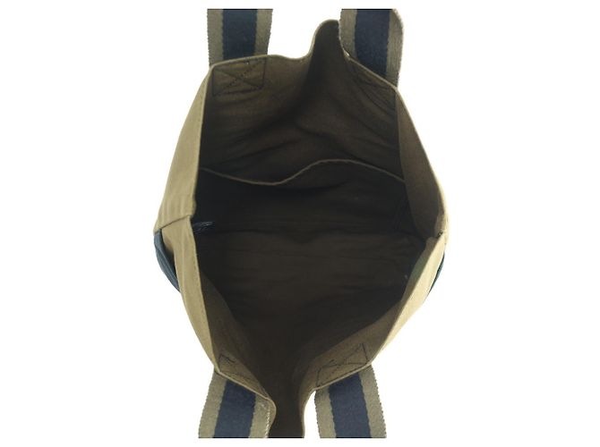 Hermès Hermes Fourre-Tout Cabas Tote Bag Nero Verde - vista 5