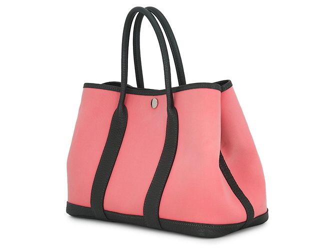 Hermès Bolsa Tote Hermes Garden TPM Rosa Verde escuro - vista 2