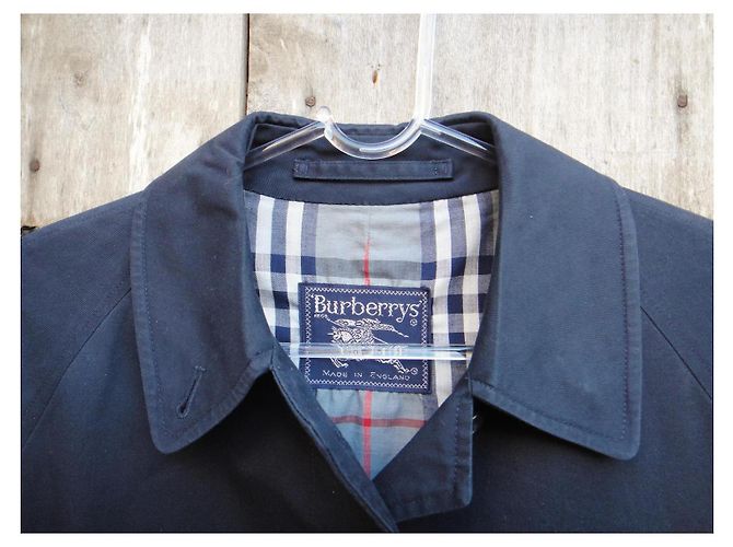 Burberrys Imperméable Bleu Marine - vue 3