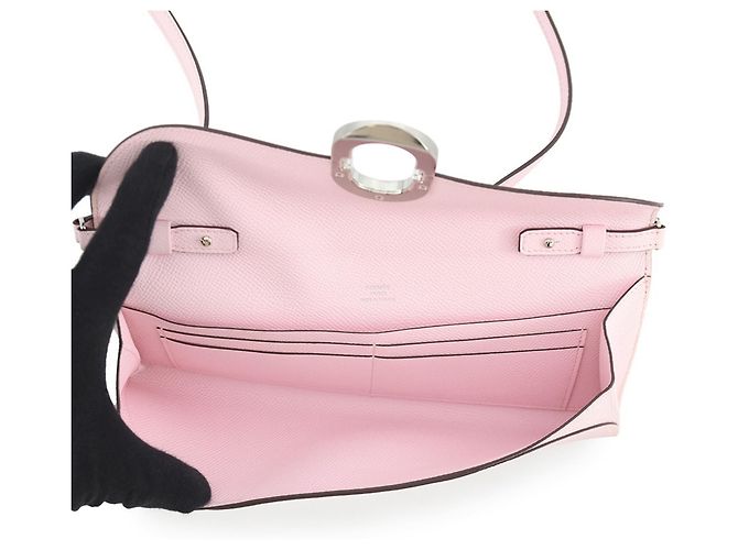 Hermès Portafoglio lungo Hermes Chaine d'Ancre To Go Rosa - vista 6