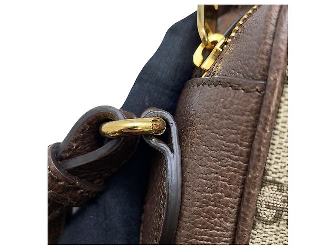 Piccola borsa a tracolla Gucci Ophidia GG Supreme Multicolore Beige - vista 11