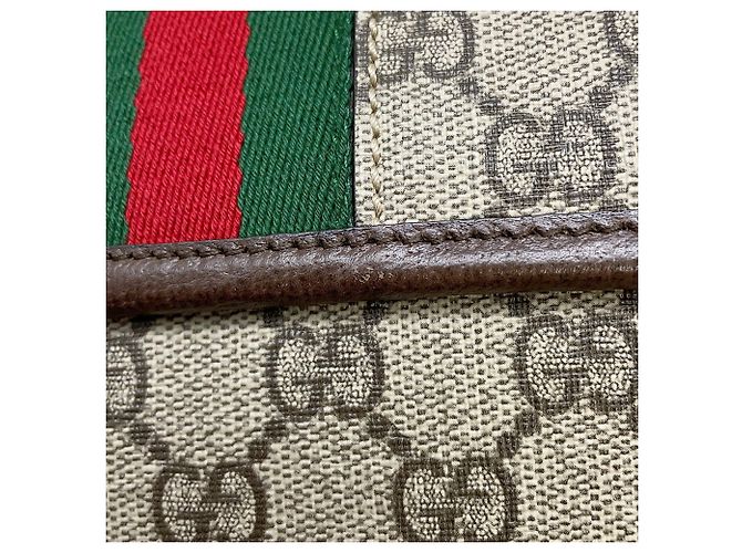 Piccola borsa a tracolla Gucci Ophidia GG Supreme Multicolore Beige - vista 8