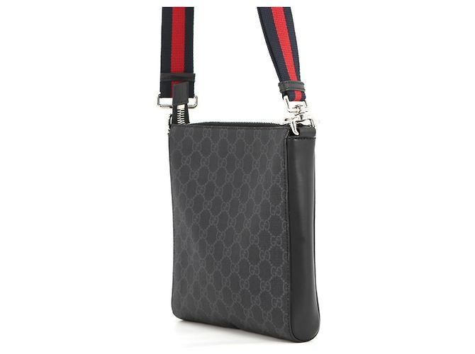 Borsa a Spalla Gucci GG Supreme Nero - vista 2