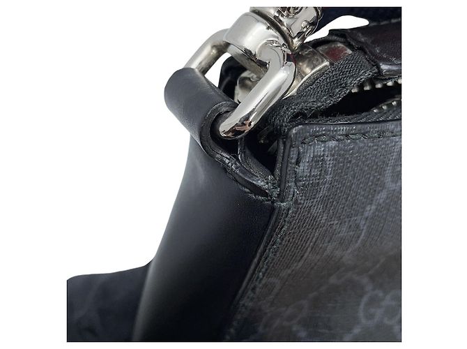 Borsa a Spalla Gucci GG Supreme Nero - vista 8
