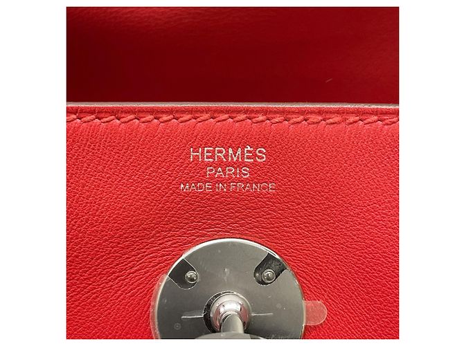 Hermès Borsa Hermes Lindy 26 Rouge Cou Swift Rosso - vista 12