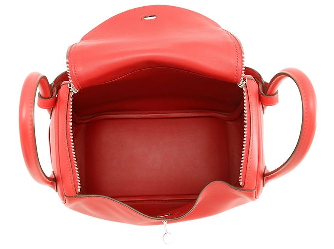 Hermès Borsa Hermes Lindy 26 Rouge Cou Swift Rosso - vista 5