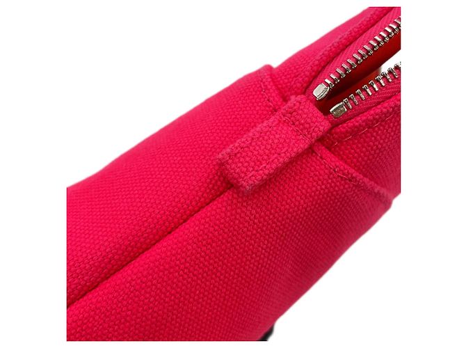 Hermès Borsa pochette Hermes Bolide PM in tela Hibiscus - vista 12