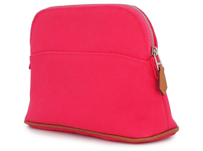 Hermès Borsa pochette Hermes Bolide PM in tela Hibiscus - vista 2