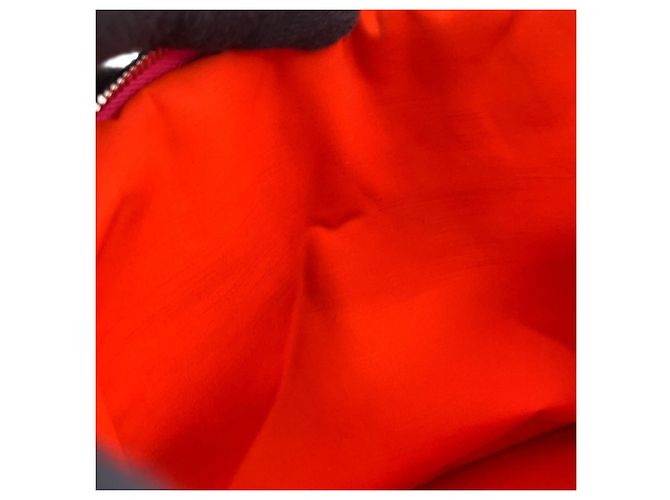 Hermès Borsa pochette Hermes Bolide PM in tela Hibiscus - vista 5