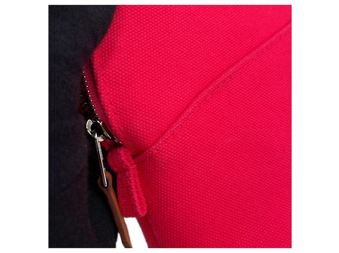 Hermès Borsa pochette Hermes Bolide PM in tela Hibiscus - vista 8