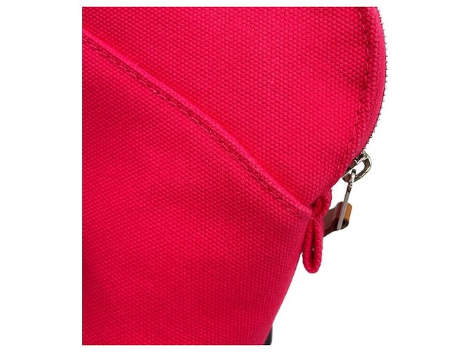 Hermès Borsa pochette Hermes Bolide PM in tela Hibiscus - vista 9