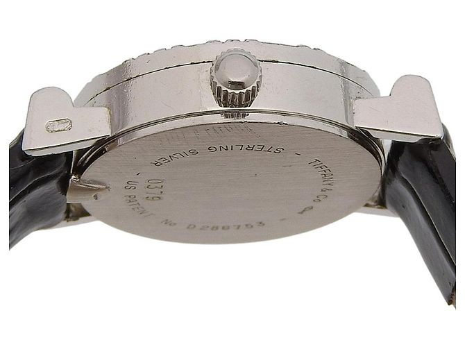 Tiffany & Co. Atlas Quartz Acier Inoxydable et Cuir - vue 3