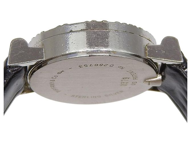 Tiffany & Co. Atlas Quartz Acier Inoxydable et Cuir - vue 6