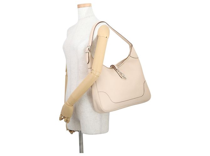 Hermès Borsa a Spalla Hermes Trim 35 in Avorio Crudo - vista 4