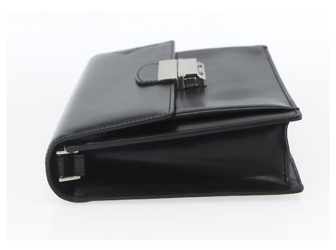 Pochette Vintage en cuir Versace Noir - vue 3
