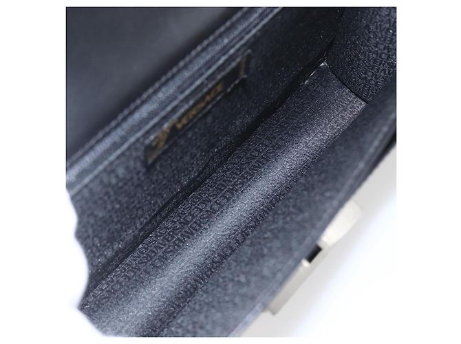 Pochette Vintage en cuir Versace Noir - vue 5